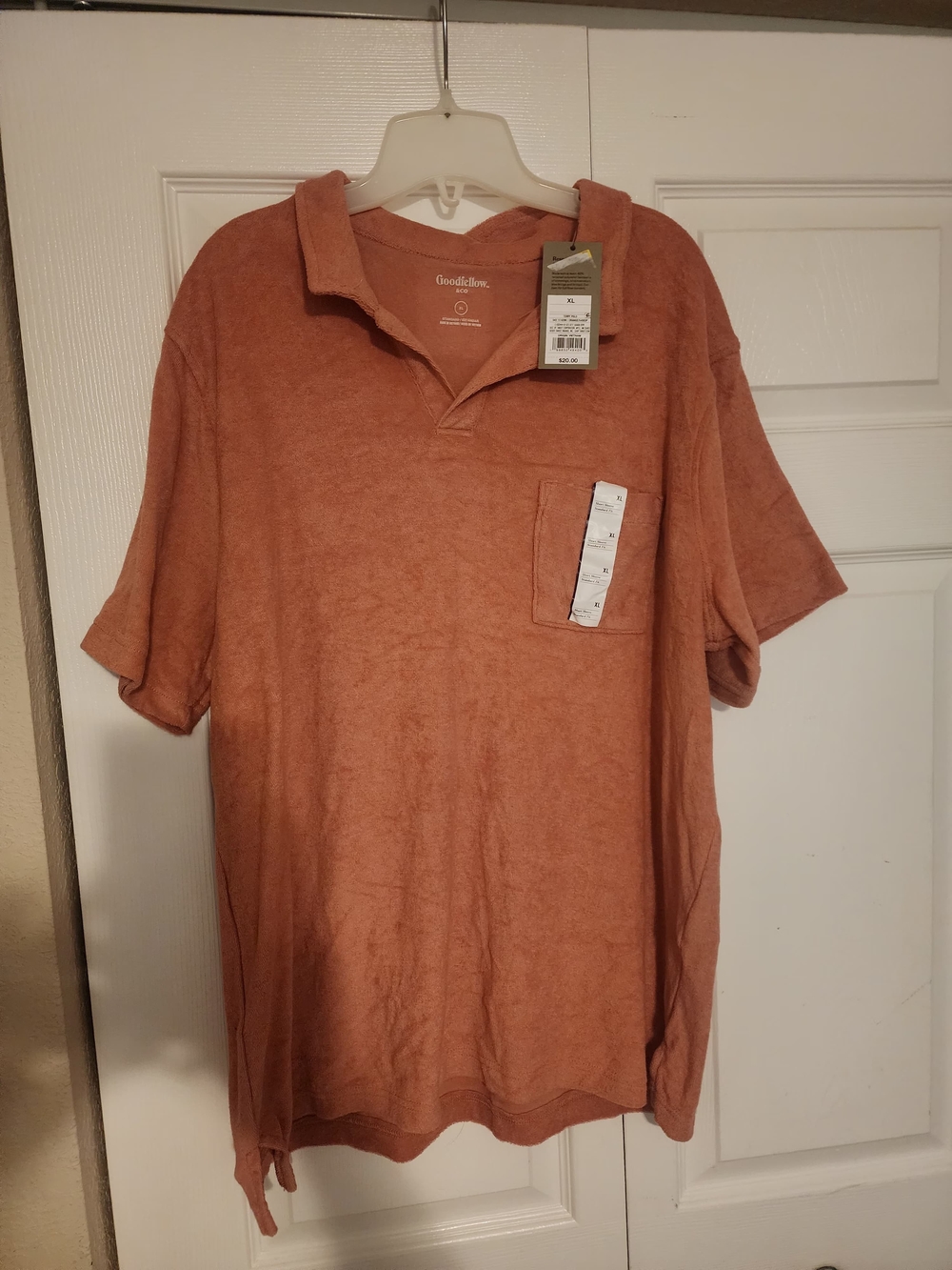 Goodfellow & Co Men’s Terracotta Short-Sleeve Polo Shirt